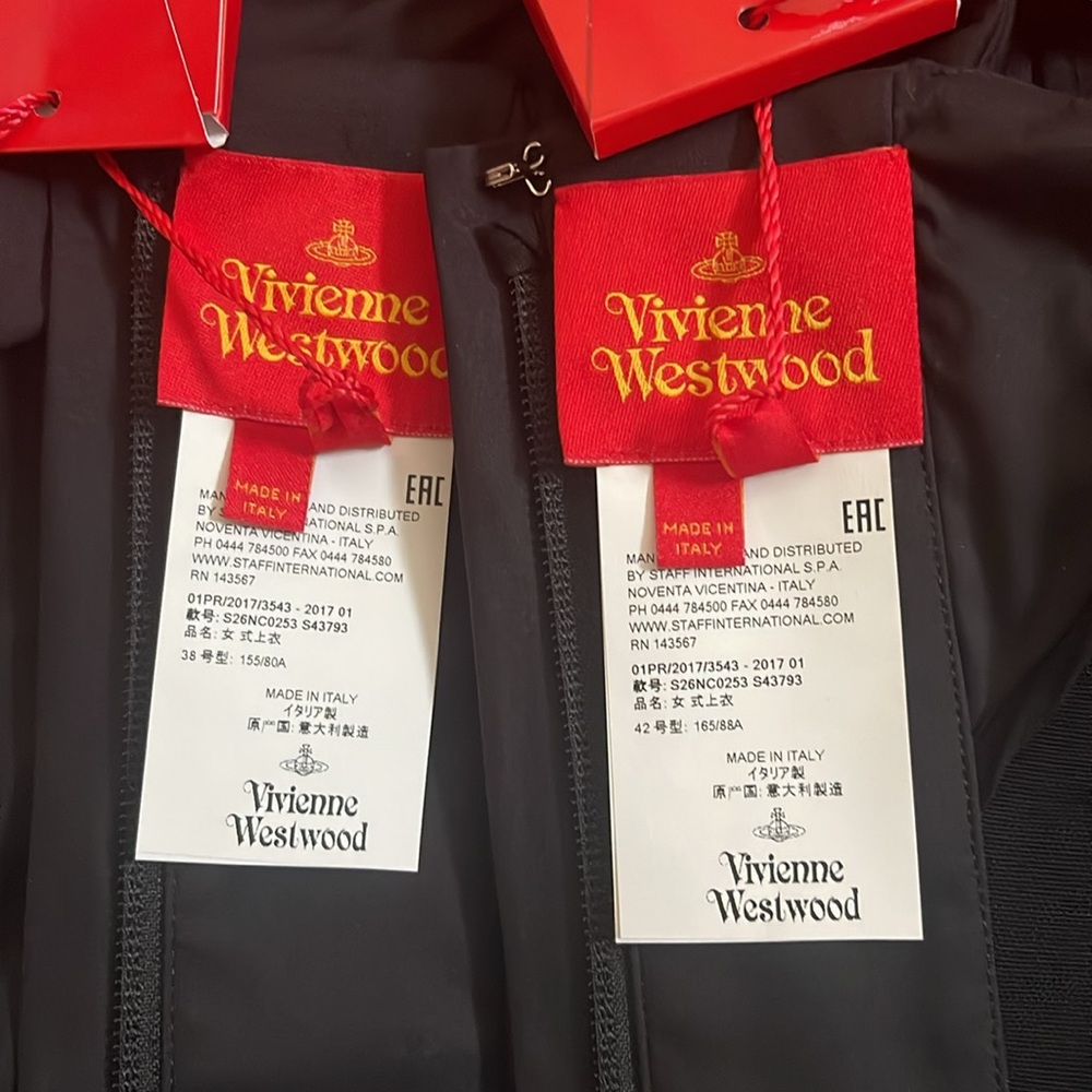Vivienne Westwood “Battue Corset” LONG SLEEVES AW17 NWT IT38/IT42 Black/Blue - Picture 8 of 17